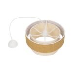 GLOBOSTAR® LIVA 203-0174 Μοντέρνο Κρεμαστό Φωτιστικό Οροφής με Ντουί 1 x E27 AC 220-240V IP20 - Μπεζ - Μ38 x Π38 x Υ30cm - Image 10