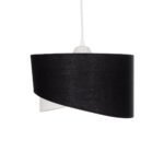 GLOBOSTAR® LILI 203-0176 Μοντέρνο Κρεμαστό Φωτιστικό Οροφής με Ντουί 1 x E27 AC 220-240V IP20 - Μαύρο & Λευκό - Μ30 x Π30 x Υ22cm - Image 5