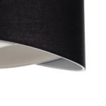 GLOBOSTAR® LILI 203-0176 Μοντέρνο Κρεμαστό Φωτιστικό Οροφής με Ντουί 1 x E27 AC 220-240V IP20 - Μαύρο & Λευκό - Μ30 x Π30 x Υ22cm - Image 8