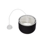GLOBOSTAR® LILI 203-0176 Μοντέρνο Κρεμαστό Φωτιστικό Οροφής με Ντουί 1 x E27 AC 220-240V IP20 - Μαύρο & Λευκό - Μ30 x Π30 x Υ22cm - Image 10