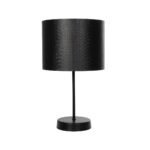 GLOBOSTAR® WIZ 203-0178 Μοντέρνο Επιτραπέζιο Φωτιστικό Πορτατίφ με Ντουί 1 x E27 AC 220-240V IP20 - Μαύρο - Μ22 x Π22 x Υ36.5cm - Image 4