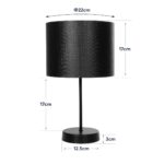 GLOBOSTAR® WIZ 203-0178 Μοντέρνο Επιτραπέζιο Φωτιστικό Πορτατίφ με Ντουί 1 x E27 AC 220-240V IP20 - Μαύρο - Μ22 x Π22 x Υ36.5cm - Image 9