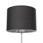 GLOBOSTAR® WIZ 203-0179 Μοντέρνο Επιτραπέζιο Φωτιστικό Πορτατίφ με Ντουί 1 x E27 AC 220-240V IP20 - Ασημί & Γκρι - Μ22 x Π22 x Υ36.5cm - Image 6