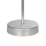 GLOBOSTAR® WIZ 203-0179 Μοντέρνο Επιτραπέζιο Φωτιστικό Πορτατίφ με Ντουί 1 x E27 AC 220-240V IP20 - Ασημί & Γκρι - Μ22 x Π22 x Υ36.5cm - Image 7