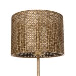 GLOBOSTAR® WIZ 203-0181 Μοντέρνο Επιτραπέζιο Φωτιστικό Πορτατίφ με Ντουί 1 x E27 AC 220-240V IP20 - Χρυσο & Καφέ - Μ22 x Π22 x Υ36.5cm - Image 6