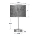 GLOBOSTAR® WIZ 203-0181 Μοντέρνο Επιτραπέζιο Φωτιστικό Πορτατίφ με Ντουί 1 x E27 AC 220-240V IP20 - Χρυσο & Καφέ - Μ22 x Π22 x Υ36.5cm - Image 9