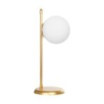 GLOBOSTAR® GLOBUS 203-0182 Μοντέρνο Επιτραπέζιο Φωτιστικό Πορτατίφ με Ντουί 1 x E27 AC 220-240V IP20 - Χρυσο & Λευκό - Μ21 x Π17 x Υ45cm - Image 4
