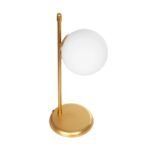 GLOBOSTAR® GLOBUS 203-0182 Μοντέρνο Επιτραπέζιο Φωτιστικό Πορτατίφ με Ντουί 1 x E27 AC 220-240V IP20 - Χρυσο & Λευκό - Μ21 x Π17 x Υ45cm - Image 5