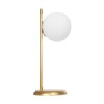GLOBOSTAR® GLOBUS 203-0182 Μοντέρνο Επιτραπέζιο Φωτιστικό Πορτατίφ με Ντουί 1 x E27 AC 220-240V IP20 - Χρυσο & Λευκό - Μ21 x Π17 x Υ45cm - Image 6