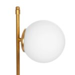 GLOBOSTAR® GLOBUS 203-0182 Μοντέρνο Επιτραπέζιο Φωτιστικό Πορτατίφ με Ντουί 1 x E27 AC 220-240V IP20 - Χρυσο & Λευκό - Μ21 x Π17 x Υ45cm - Image 7