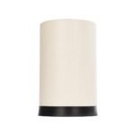 GLOBOSTAR® CYLINDER 203-0183 Μοντέρνο Επιτραπέζιο Φωτιστικό Πορτατίφ με Ντουί 1 x E27 AC 220-240V IP20 - Μαύρο & Μπεζ - Μ14 x Π14 x Υ22cm - Image 5