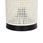 GLOBOSTAR® CYLINDER 203-0184 Μοντέρνο Επιτραπέζιο Φωτιστικό Πορτατίφ με Ντουί 1 x E27 AC 220-240V IP20 - Μαύρο & Λευκό - Μ14 x Π14 x Υ22cm - Image 7