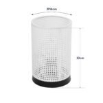 GLOBOSTAR® CYLINDER 203-0184 Μοντέρνο Επιτραπέζιο Φωτιστικό Πορτατίφ με Ντουί 1 x E27 AC 220-240V IP20 - Μαύρο & Λευκό - Μ14 x Π14 x Υ22cm - Image 3