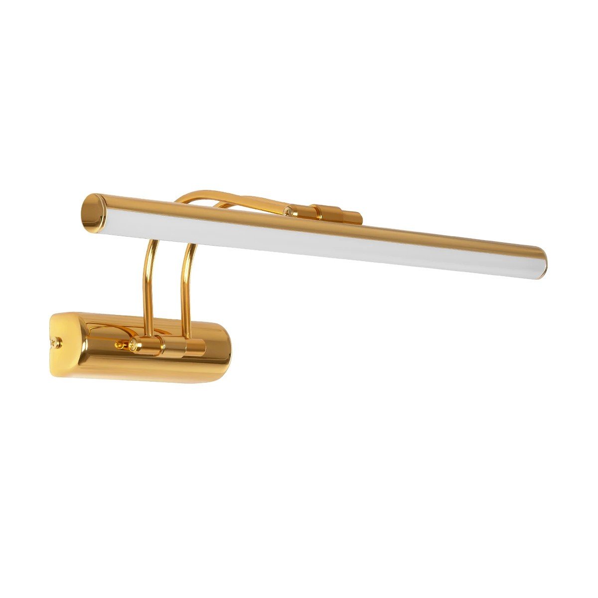 203_0185_0 GLOBOSTAR® REFINE 203-0185 Μοντέρνο Φωτιστικό Τοίχου - Απλίκα Καθρέπτη Μπάνιου LED 7W 640lm 120° AC 220-240V IP44 Θερμό Λευκό 2700K - Lumileds SMD Chip - Χρυσό - Μ35 x Π21 x Υ12cm - 2 Χρόνια Εγγύηση - Image 1