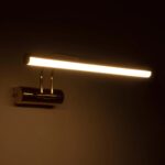 GLOBOSTAR® REFINE 203-0185 Μοντέρνο Φωτιστικό Τοίχου - Απλίκα Καθρέπτη Μπάνιου LED 7W 640lm 120° AC 220-240V IP44 Θερμό Λευκό 2700K - Lumileds SMD Chip - Χρυσό - Μ35 x Π21 x Υ12cm - 2 Χρόνια Εγγύηση - Image 3