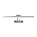 GLOBOSTAR® REFINE 203-0187 Μοντέρνο Φωτιστικό Τοίχου - Απλίκα Καθρέπτη Μπάνιου LED 7W 640lm 120° AC 220-240V IP44 Θερμό Λευκό 2700K - Lumileds SMD Chip - Νίκελ Χρώμιο - Μ35 x Π21 x Υ12cm - 2 Χρόνια Εγγύηση - Image 4