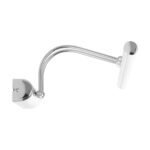 GLOBOSTAR® REFINE 203-0187 Μοντέρνο Φωτιστικό Τοίχου - Απλίκα Καθρέπτη Μπάνιου LED 7W 640lm 120° AC 220-240V IP44 Θερμό Λευκό 2700K - Lumileds SMD Chip - Νίκελ Χρώμιο - Μ35 x Π21 x Υ12cm - 2 Χρόνια Εγγύηση - Image 5