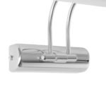 GLOBOSTAR® REFINE 203-0187 Μοντέρνο Φωτιστικό Τοίχου - Απλίκα Καθρέπτη Μπάνιου LED 7W 640lm 120° AC 220-240V IP44 Θερμό Λευκό 2700K - Lumileds SMD Chip - Νίκελ Χρώμιο - Μ35 x Π21 x Υ12cm - 2 Χρόνια Εγγύηση - Image 6