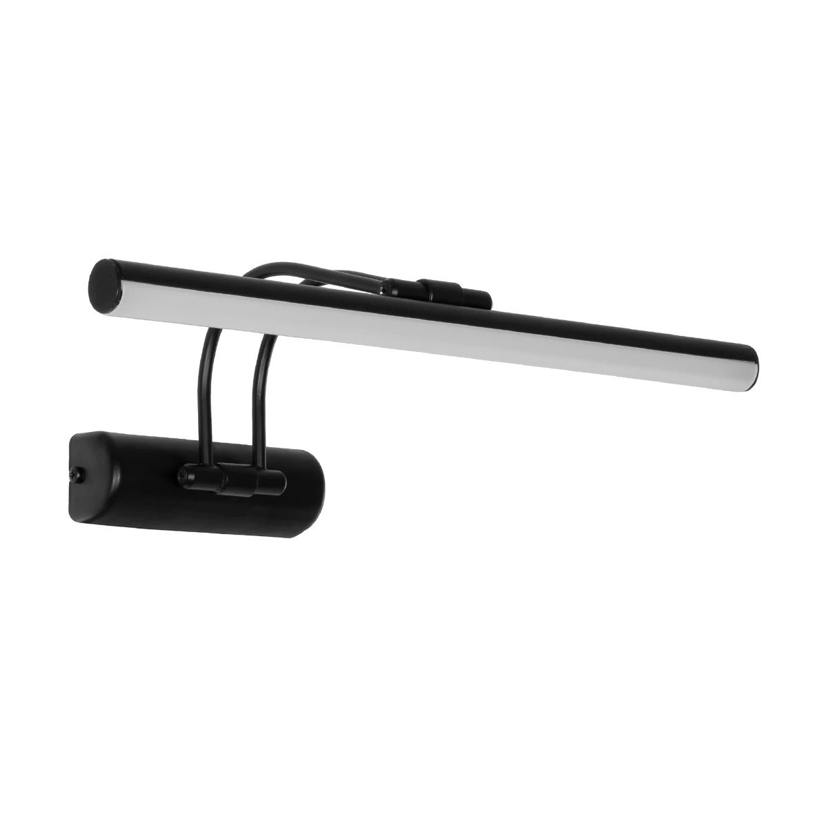 203_0188_0 GLOBOSTAR® REFINE 203-0188 Μοντέρνο Φωτιστικό Τοίχου - Απλίκα Καθρέπτη Μπάνιου LED 7W 640lm 120° AC 220-240V IP44 Θερμό Λευκό 2700K - Lumileds SMD Chip - Μαύρο Ματ - Μ35 x Π21 x Υ12cm - 2 Χρόνια Εγγύηση - Image 1