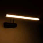 GLOBOSTAR® REFINE 203-0188 Μοντέρνο Φωτιστικό Τοίχου - Απλίκα Καθρέπτη Μπάνιου LED 7W 640lm 120° AC 220-240V IP44 Θερμό Λευκό 2700K - Lumileds SMD Chip - Μαύρο Ματ - Μ35 x Π21 x Υ12cm - 2 Χρόνια Εγγύηση - Image 3