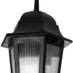 GLOBOSTAR® VITRO 203-0189 Vintage Φωτιστικό Οροφής με Ντουί 1 x E27 AC 220-240V IP44 - Μαύρο - Μ17 x Π17 x Υ28cm - Image 7