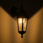 GLOBOSTAR® VITRO 203-0191 Vintage Φωτιστικό Τοίχου - Απλίκα με Ντουί 1 x E27 AC 220-240V IP44 - Μαύρο - Μ17 x Π20 x Υ36cm - Image 3