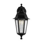 GLOBOSTAR® VITRO 203-0191 Vintage Φωτιστικό Τοίχου - Απλίκα με Ντουί 1 x E27 AC 220-240V IP44 - Μαύρο - Μ17 x Π20 x Υ36cm - Image 4