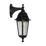 GLOBOSTAR® VITRO 203-0191 Vintage Φωτιστικό Τοίχου - Απλίκα με Ντουί 1 x E27 AC 220-240V IP44 - Μαύρο - Μ17 x Π20 x Υ36cm - Image 5