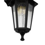 GLOBOSTAR® VITRO 203-0191 Vintage Φωτιστικό Τοίχου - Απλίκα με Ντουί 1 x E27 AC 220-240V IP44 - Μαύρο - Μ17 x Π20 x Υ36cm - Image 7