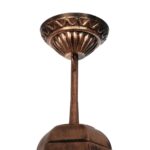 GLOBOSTAR® VITRO 203-0194 Vintage Φωτιστικό Οροφής με Ντουί 1 x E27 AC 220-240V IP44 - Χάλκινο - Μ17 x Π17 x Υ28cm - Image 6