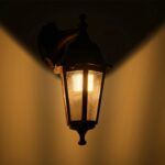 GLOBOSTAR® VITRO 203-0196 Vintage Φωτιστικό Τοίχου - Απλίκα με Ντουί 1 x E27 AC 220-240V IP44 - Χάλκινο - Μ17 x Π20 x Υ36cm - Image 3