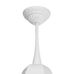 GLOBOSTAR® VITRO 203-0199 Vintage Φωτιστικό Οροφής με Ντουί 1 x E27 AC 220-240V IP44 - Λευκό - Μ17 x Π17 x Υ28cm - Image 7