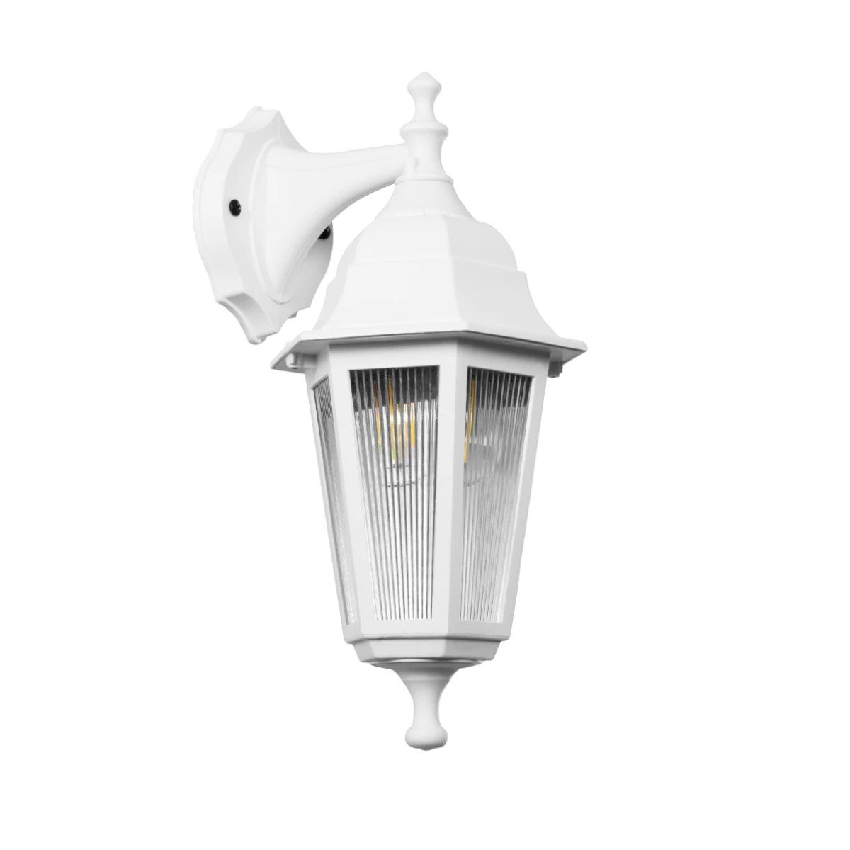 203_0201_0 GLOBOSTAR® VITRO 203-0201 Vintage Φωτιστικό Τοίχου - Απλίκα με Ντουί 1 x E27 AC 220-240V IP44 - Λευκό - Μ17 x Π20 x Υ36cm - Image 1