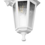 GLOBOSTAR® VITRO 203-0201 Vintage Φωτιστικό Τοίχου - Απλίκα με Ντουί 1 x E27 AC 220-240V IP44 - Λευκό - Μ17 x Π20 x Υ36cm - Image 7