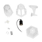 GLOBOSTAR® VITRO 203-0201 Vintage Φωτιστικό Τοίχου - Απλίκα με Ντουί 1 x E27 AC 220-240V IP44 - Λευκό - Μ17 x Π20 x Υ36cm - Image 8