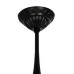 GLOBOSTAR® ZARDIN 203-0204 Vintage Φωτιστικό Οροφής με Ντουί 1 x E27 AC 220-240V IP44 - Μαύρο - Μ17 x Π17 x Υ22cm - Image 6