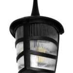 GLOBOSTAR® ZARDIN 203-0204 Vintage Φωτιστικό Οροφής με Ντουί 1 x E27 AC 220-240V IP44 - Μαύρο - Μ17 x Π17 x Υ22cm - Image 7