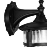 GLOBOSTAR® ZARDIN 203-0206 Vintage Φωτιστικό Τοίχου - Απλίκα με Ντουί 1 x E27 AC 220-240V IP44 - Μαύρο - Μ17 x Π22 x Υ30cm - Image 6