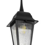 GLOBOSTAR® SOLME 203-0209 Vintage Φωτιστικό Οροφής με Ντουί 1 x E27 AC 220-240V IP44 - Μαύρο - Μ15 x Π15 x Υ27cm - Image 6