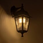 GLOBOSTAR® SOLME 203-0211 Vintage Φωτιστικό Τοίχου - Απλίκα με Ντουί 1 x E27 AC 220-240V IP44 - Μαύρο - Μ15 x Π20 x Υ35cm - Image 3