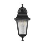 GLOBOSTAR® SOLME 203-0211 Vintage Φωτιστικό Τοίχου - Απλίκα με Ντουί 1 x E27 AC 220-240V IP44 - Μαύρο - Μ15 x Π20 x Υ35cm - Image 4