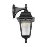 GLOBOSTAR® SOLME 203-0211 Vintage Φωτιστικό Τοίχου - Απλίκα με Ντουί 1 x E27 AC 220-240V IP44 - Μαύρο - Μ15 x Π20 x Υ35cm - Image 5