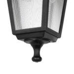 GLOBOSTAR® SOLME 203-0211 Vintage Φωτιστικό Τοίχου - Απλίκα με Ντουί 1 x E27 AC 220-240V IP44 - Μαύρο - Μ15 x Π20 x Υ35cm - Image 7