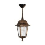 GLOBOSTAR® SOLME 203-0214 Vintage Φωτιστικό Οροφής με Ντουί 1 x E27 AC 220-240V IP44 - Χάλκινο - Μ15 x Π15 x Υ27cm - Image 4