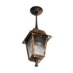 GLOBOSTAR® SOLME 203-0214 Vintage Φωτιστικό Οροφής με Ντουί 1 x E27 AC 220-240V IP44 - Χάλκινο - Μ15 x Π15 x Υ27cm - Image 5