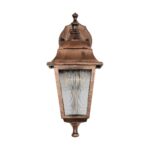 GLOBOSTAR® SOLME 203-0216 Vintage Φωτιστικό Τοίχου - Απλίκα με Ντουί 1 x E27 AC 220-240V IP44 - Χάλκινο - Μ15 x Π20 x Υ35cm - Image 4