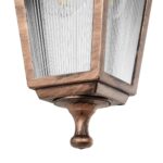 GLOBOSTAR® SOLME 203-0216 Vintage Φωτιστικό Τοίχου - Απλίκα με Ντουί 1 x E27 AC 220-240V IP44 - Χάλκινο - Μ15 x Π20 x Υ35cm - Image 7