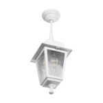 GLOBOSTAR® SOLME 203-0219 Vintage Φωτιστικό Οροφής με Ντουί 1 x E27 AC 220-240V IP44 - Λευκό - Μ15 x Π15 x Υ27cm - Image 5