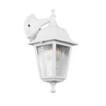 GLOBOSTAR® SOLME 203-0221 Vintage Φωτιστικό Τοίχου - Απλίκα με Ντουί 1 x E27 AC 220-240V IP44 - Λευκό - Μ15 x Π20 x Υ35cm