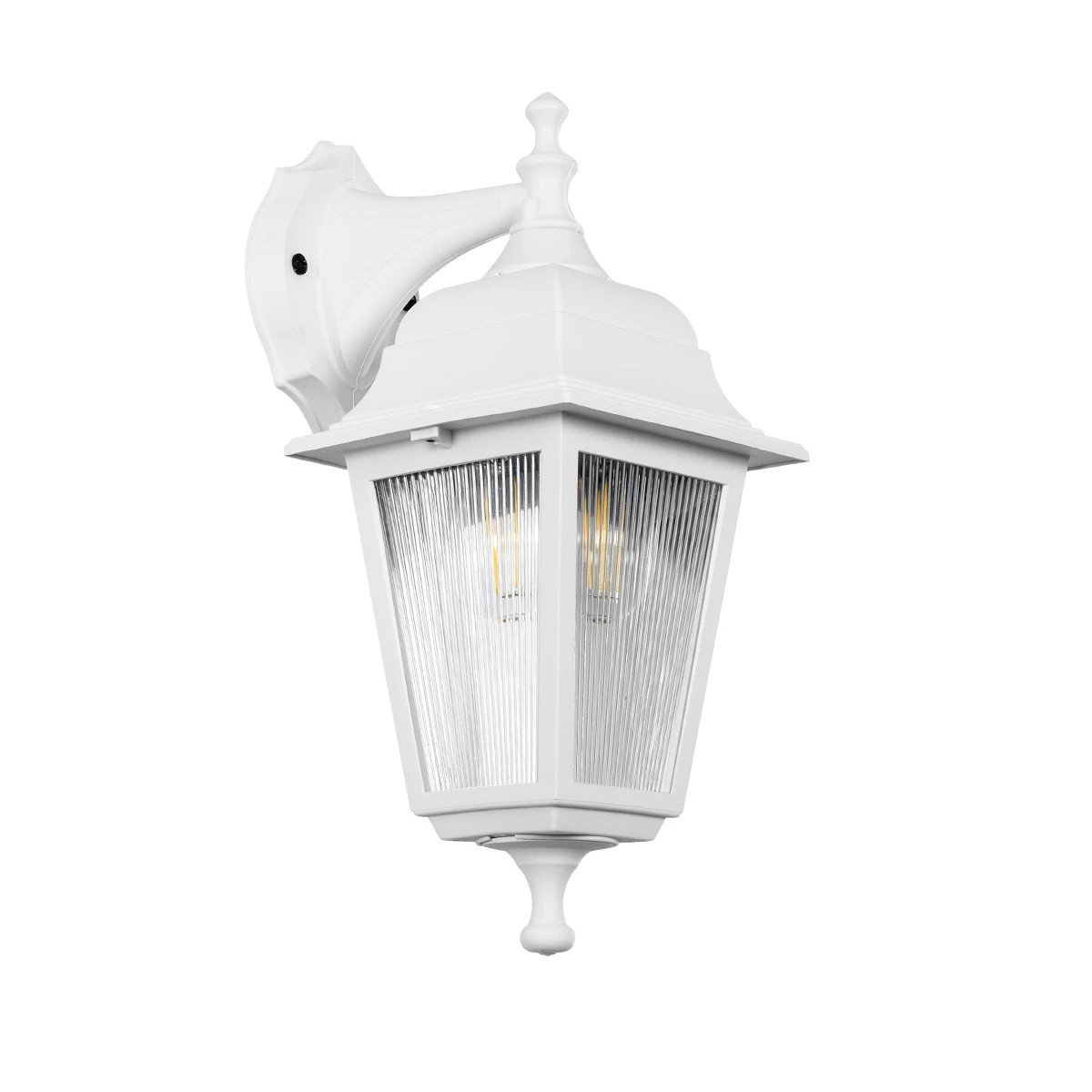 203_0221_0 GLOBOSTAR® SOLME 203-0221 Vintage Φωτιστικό Τοίχου - Απλίκα με Ντουί 1 x E27 AC 220-240V IP44 - Λευκό - Μ15 x Π20 x Υ35cm - Image 1